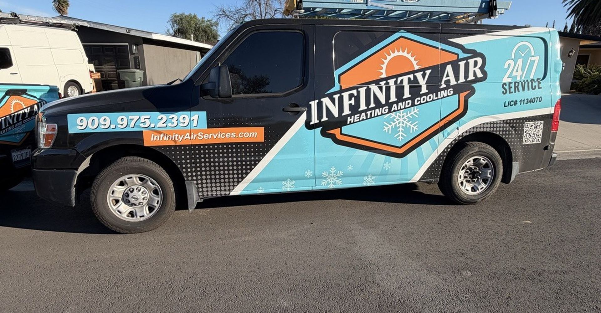Infinity Air branded service van